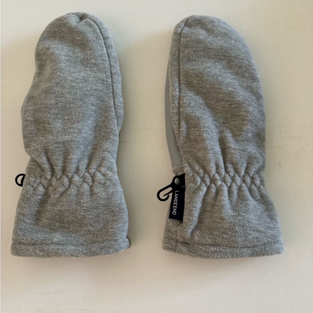 Lands' End Gray Mittens Cozy Accessories